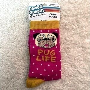 David & Goliath "Pug Life" Unisex Crew Socks